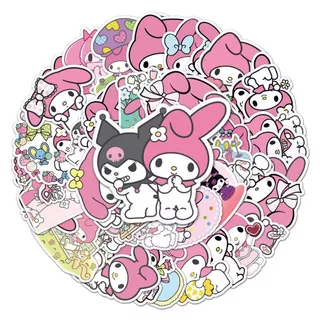 50 ชิ้นน่ารัก Melody การ์ตูน Graffiti สติกเกอร์กันน้ําสําหรับ DIY โทรศัพท์แล็ปท็อปโน้ตบุ๊คกีตาร์จักรยานหมวกกันน็อครถตกแต่ง Decal