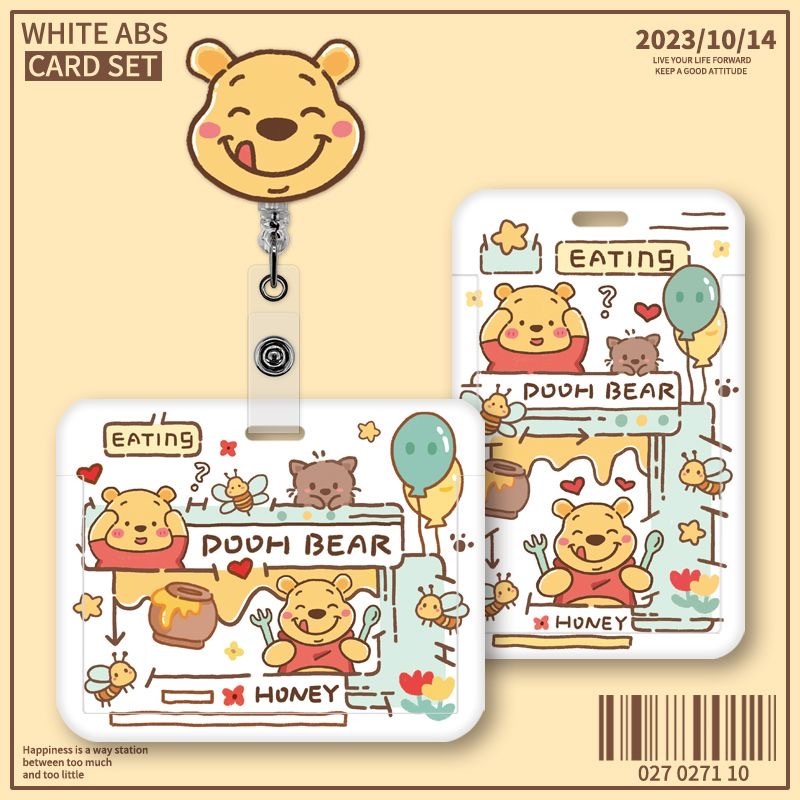 เคสกุญแจรีโมทรถยนต์ รูปวินนี่ เดอะพูห์ พร้อมเชือกเส้นเล็ก สําหรับหมอ และพยาบาล