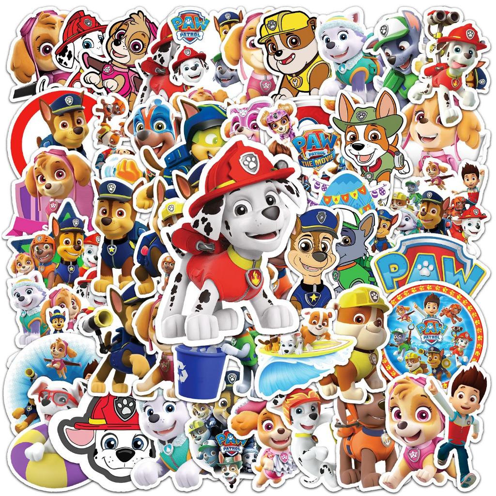 50 ชิ้นตลก Disney PAW Patrol สติ๊กเกอร์กันน้ําโทรศัพท์แล็ปท็อปสเก็ตบอร์ดสติกเกอร์สร้างสรรค์ Graffiti รถมอเตอร์สติกเกอร์
