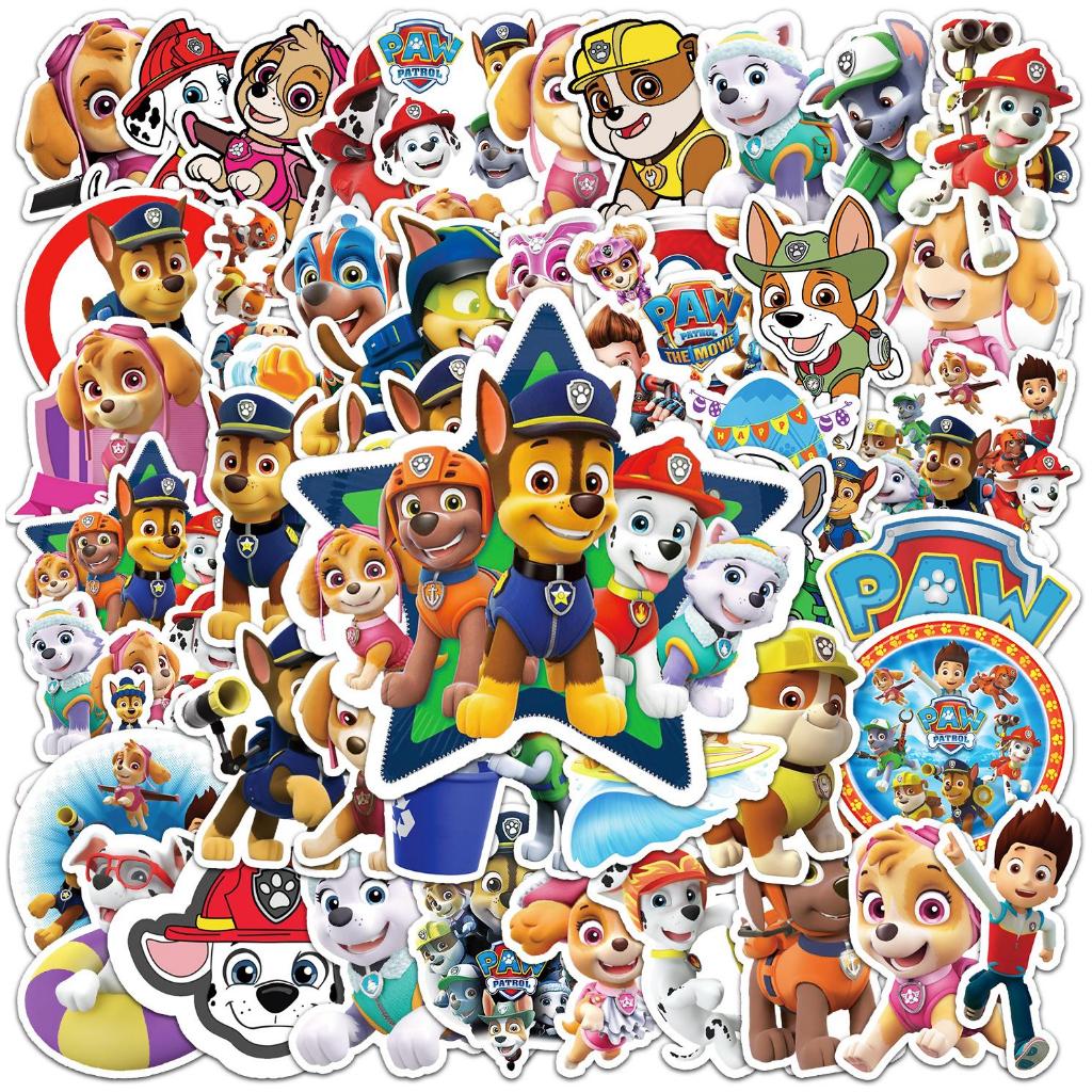50 ชิ้นน่ารัก PAW Patrol Graffiti สติกเกอร์กันน้ําสําหรับ DIY โทรศัพท์แล็ปท็อปโน้ตบุ๊คกีตาร์จักรยานหมวกกันน็อครถตกแต่ง Decal