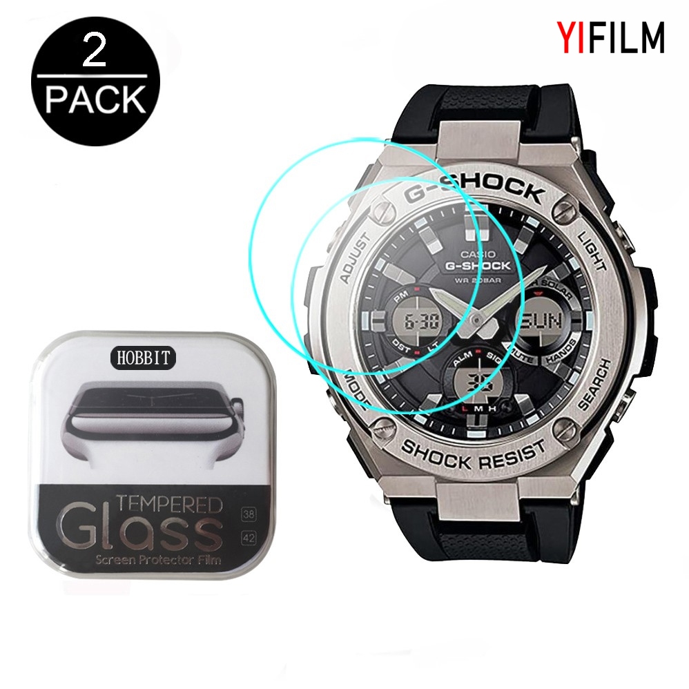 ฟิล์มกระจกนิรภัย 2 . 5 D 9 H 2 ชิ้นสําหรับ Casio G Shock Gst - S110 S310 S300 W330 Gst - W110 B200 B100D Gas - 100