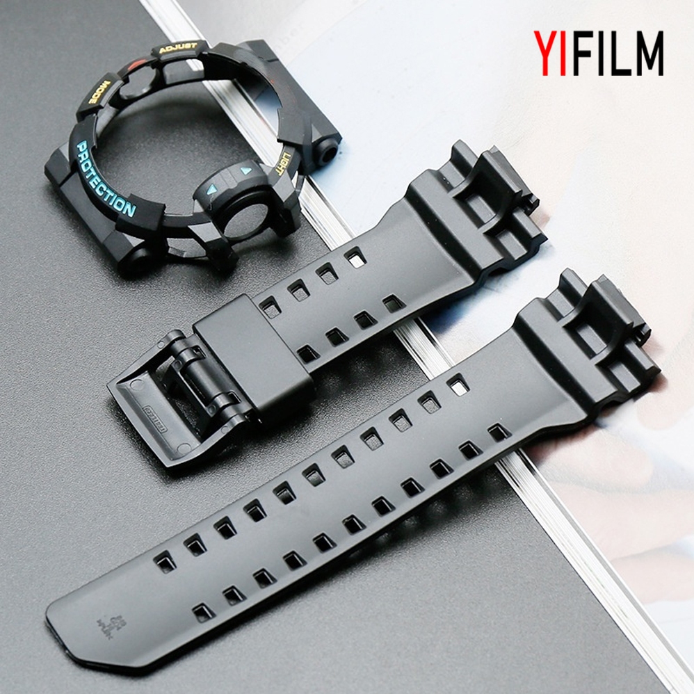 Yifilm สายนาฬิกาข้อมือ พร้อมเคส สําหรับ Caseio G-shock GA-400 GBA-401