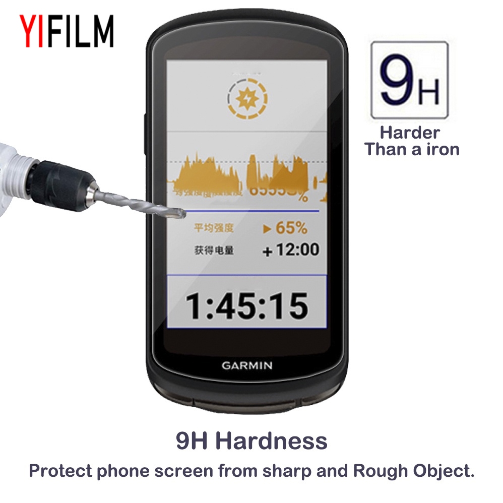 Yifilm ฟิล์มกระจกนิรภัยกันรอยหน้าจอ HD ใส กันระเบิด สําหรับ Garmin Edge 1040 Garmin Edge1040 2 ชิ้น