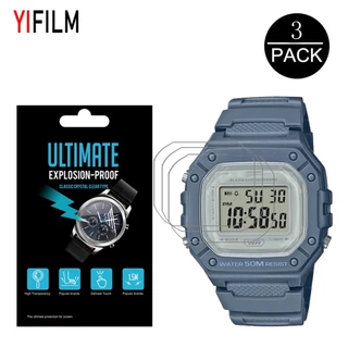 Yifilm ฟิล์มกันรอย PET กันระเบิด สําหรับสมาร์ทวอทช์ Casio Watch W-218h F-108 AE1200 1000 1300 3 ชิ้น