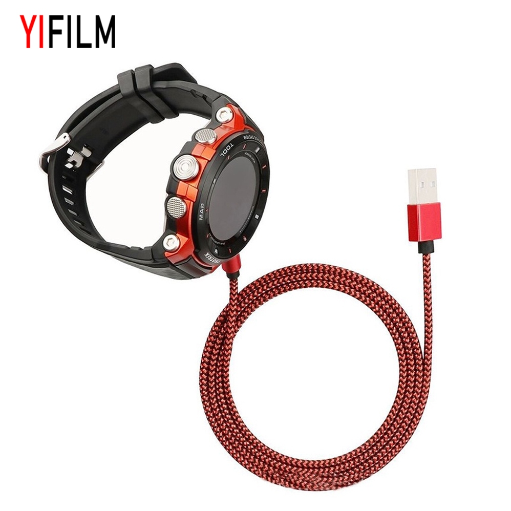 Yifilm สายชาร์จ สายข้อมูลสมาร์ทวอทช์ สําหรับ Casio Wsd-F10/F20 F30 F21hr Gsw-H1000