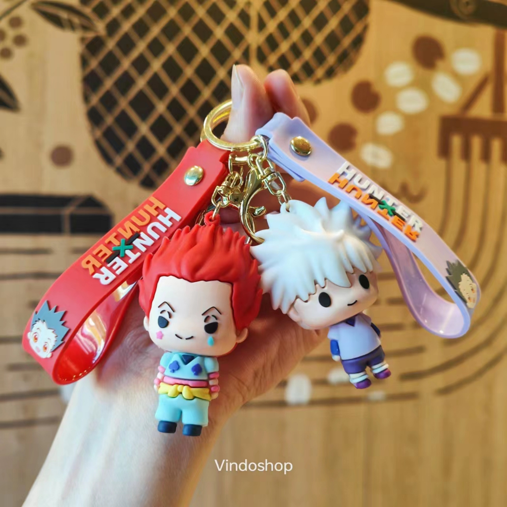 พวงกุญแจ จี้ตุ๊กตาการ์ตูนอนิเมะ HUNTER×HUNTER Gon Killua ของเล่นสําหรับเด็ก