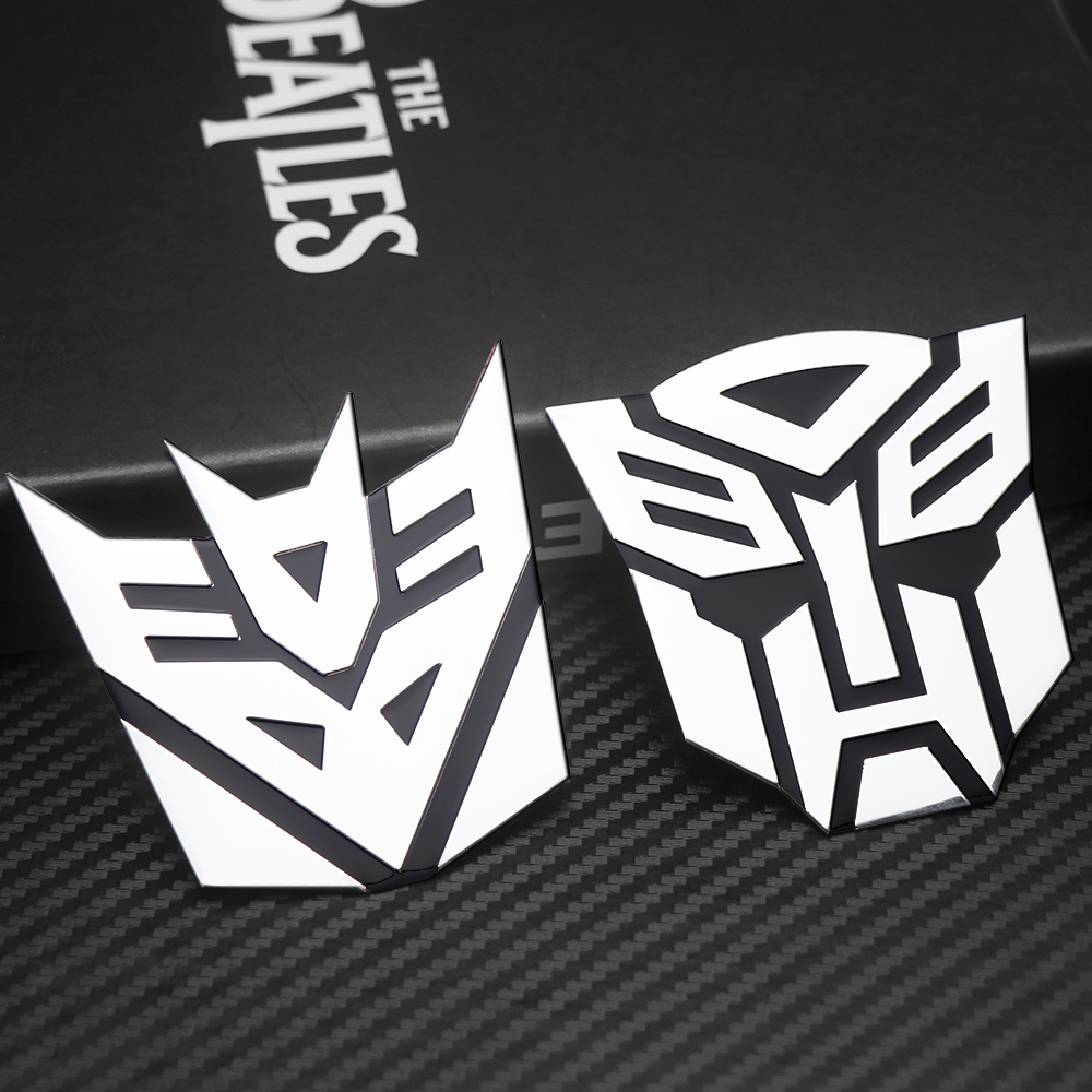 สติกเกอร์ตราสัญลักษณ์ Transformers 3D สําหรับติดตกแต่งรถยนต์
