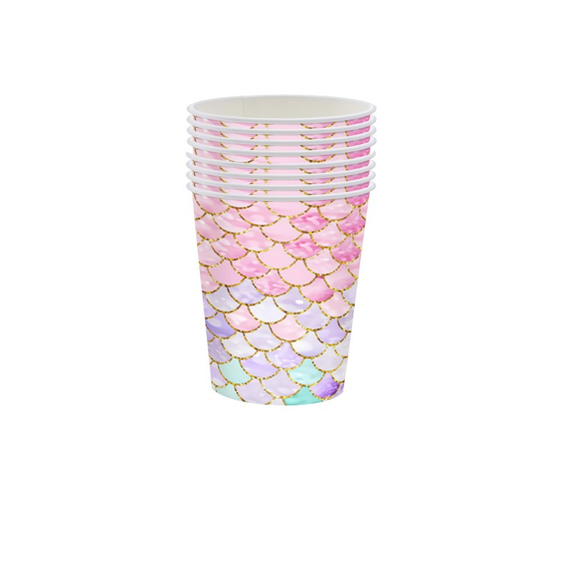 ผ้าเช็ดปาก ลายนางเงือกน้อย แบบใช้แล้วทิ้ง สําหรับตกแต่งปาร์ตี้วันเกิด - รูปที่ 2