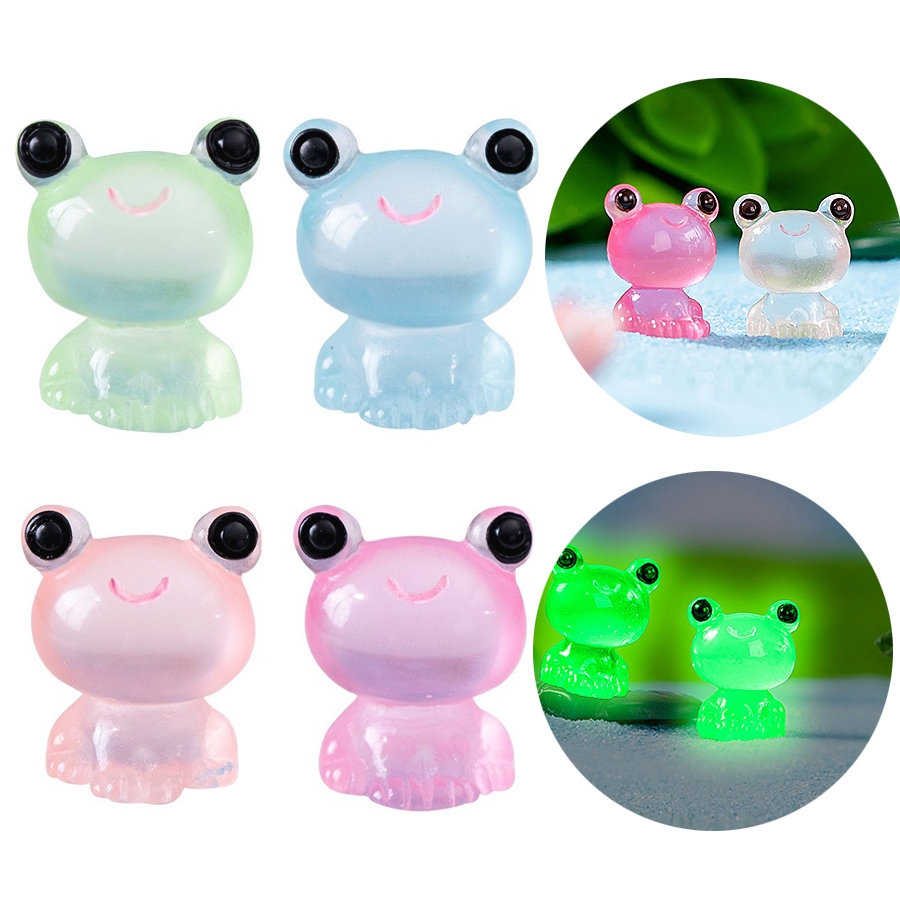 ตกแต่งรถ Garnish แดชบอร์ดรถตกแต่ง Night Luminous กบขนาดเล็กเครื่องประดับตกแต่งรถ Micro Creative เรซิ่นหัตถกรรมเดสก์ท็อป