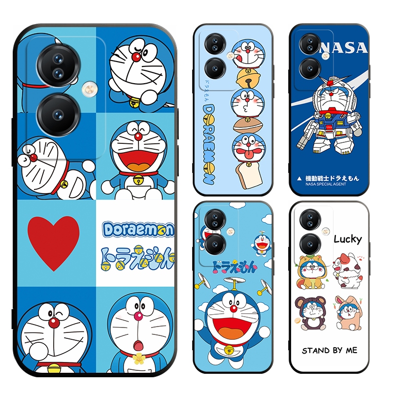เคส OPPO A3X A3 PRO 5G A60 A79 A55 5G โทรศัพท์มือถือแบบนิ่ม ลายการ์ตูนโดราม่อน สําหรับ