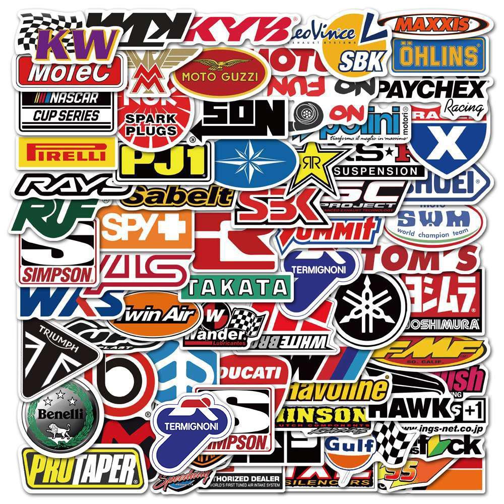 สติกเกอร์ PVC กันน้ํา สําหรับติดตกแต่งรถยนต์ จํานวน 100 ชิ้น