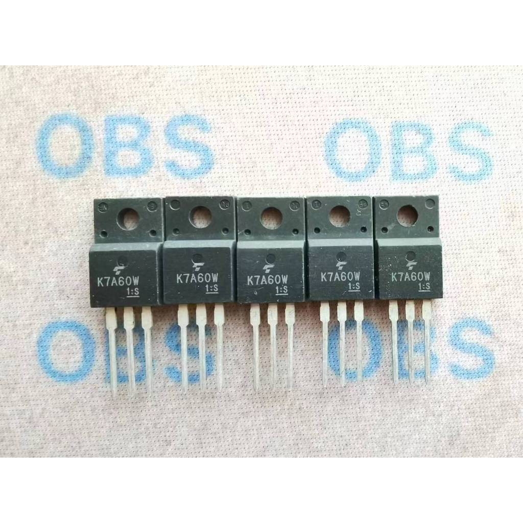 ((10 ชิ้น) K7A60W TK7A60W นําเข้า TO-220F 600V 7A