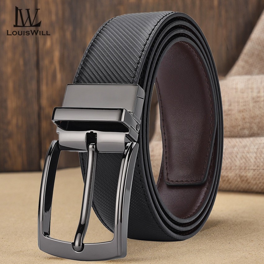 Louiswill เข็มขัดหนังผู้ชาย เข็มขัดธุรกิจ สองสี ฟรีสลับปุ่ม หมุนได้ เข็มขัดปรับความยาวได้ เข็มขัดสิ่งทอลายทแยง สําหรับผู้ชาย แฟชั่น การออกแบบหัวเข็มขัด โลหะผสม การกัดกร่อน ความต้านทาน - รูปที่ 7