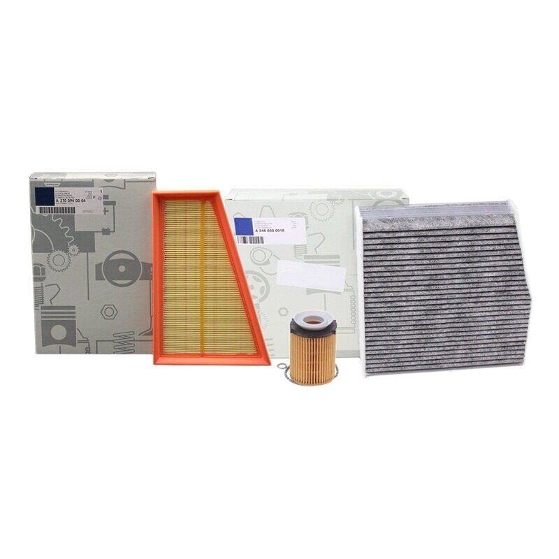 รถAir Filter + ตัวกรองCabin 1.6T 2.0TสําหรับMercedes Benz A-Class W176 A180 A200 A250 B180 B200 B250