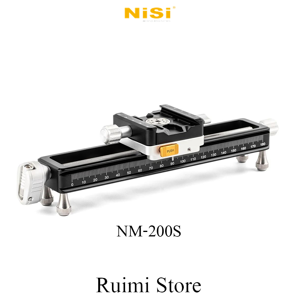 Nisi NM-200S รางโฟกัสมาโครแบบปรับอย่างรวดเร็วสําหรับกล้อง DSLR แคลมป์หมุนได้ 360 องศาพร้อมอุปกรณ์เสริมการถ่ายภาพแบบสกรู 1/4