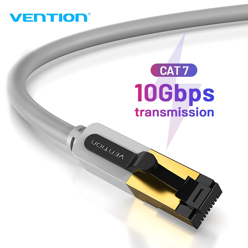 Vention สายอินเทอร์เน็ตความเร็วสูง 10Gbps RJ45 SSTP CAT7 สำหรับคอมพิวเตอร์ สวิตช์เราเตอร์ ICD