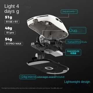 ATK GEAR Vxe dragonfly R1 เมาส์เกมมิ่งไร้สาย น้ําหนักเบา PAW3395