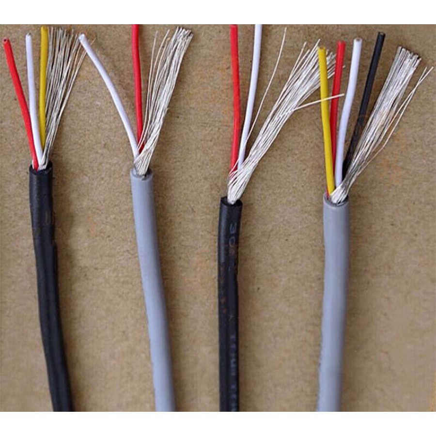 10Meters UL2547 Multicore Shielded Wire 30AWG-22AWG สายสัญญาณเสียง 2/3/4/5/6/7 Core สัญญาณ Shielding