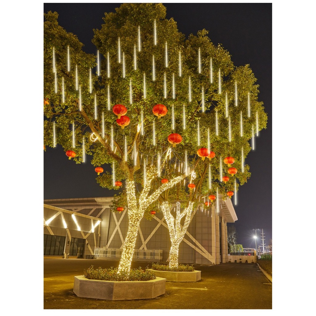 LED ไฟตกแต่ง ไฟ คริสมาส ตกแต่งบรรยากาศรื่นเริง กันน้ำกลางแจ้ง ต้นไม้ 3.5mความยาว