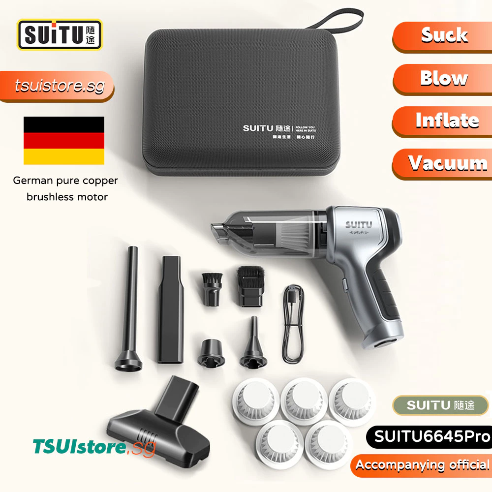 Suitu มอเตอร์ไร้แปรงเครื่องดูดฝุ่นไร้สาย Blower ไร้สาย 4 In1 รถ Strong ดูดเครื่องดูดฝุ่น Duster เครื่องฝุ่นมือถือ