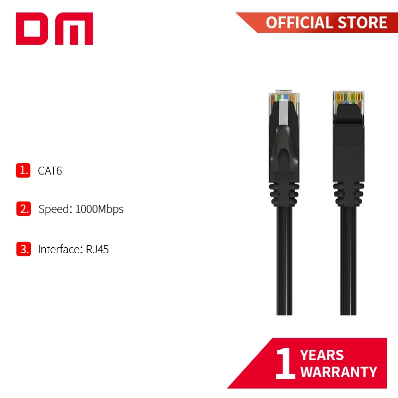 สายแลน DM Cat6 ความเร็วสูง 1M-15M สําหรับเราเตอร์ โมเด็ม PC