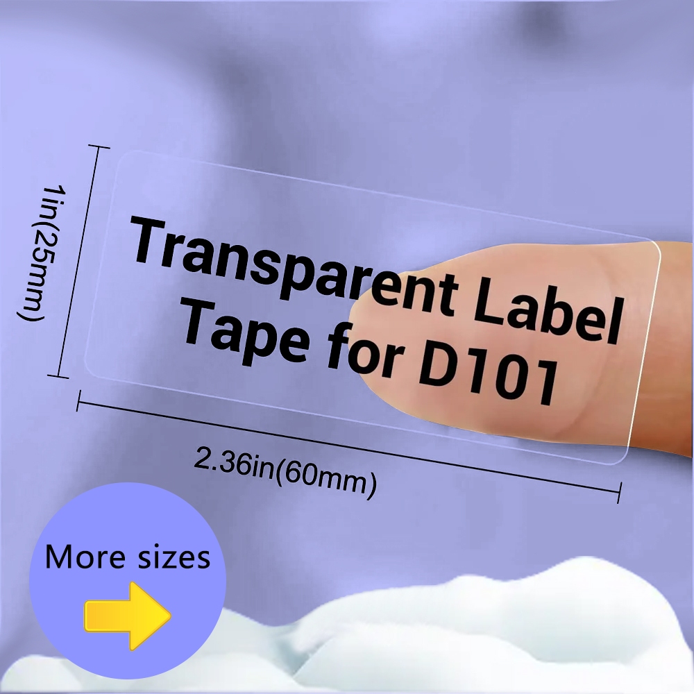 Niimbot D101 กระดาษสติกเกอร์ฉลาก แบบใส กันน้ํามัน มีกาวในตัว สําหรับเครื่องทําฉลาก D101 เท่านั้น