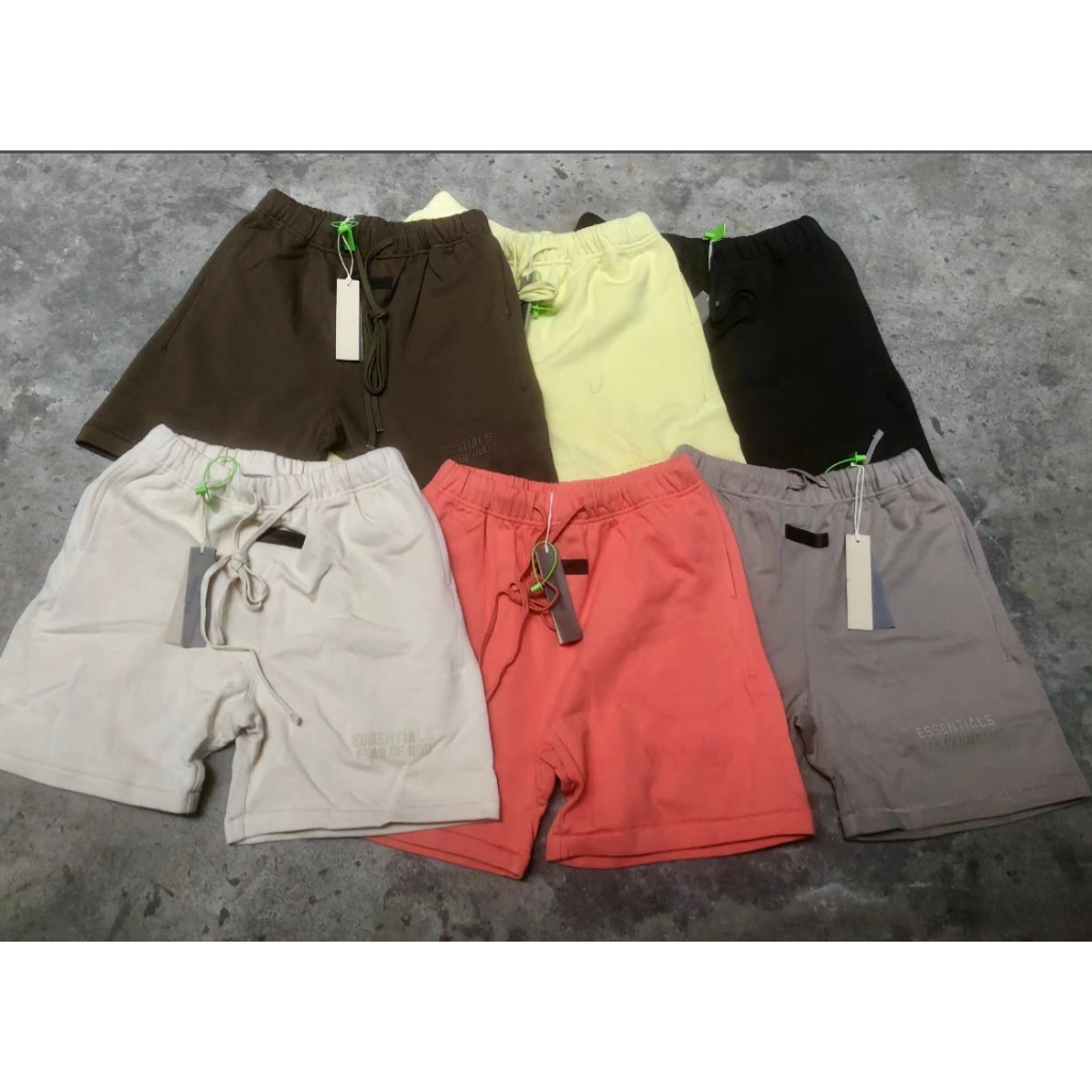 Fog High Street ESSENTIALS FEAR OF GOD ใหม่ กางเกงขาสั้นลําลอง แฟชั่นสําหรับผู้ชาย และผู้หญิง