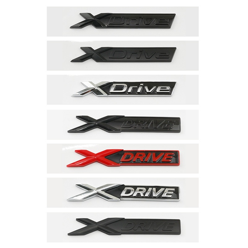 การปรับเปลี่ยน BMW โลโก้ Xdrive Sdrive BMW Trunk Fender ด้านข้างสัญลักษณ์สติกเกอร์สี่ล้อ displacement รูปลอกสําหรับ BMW