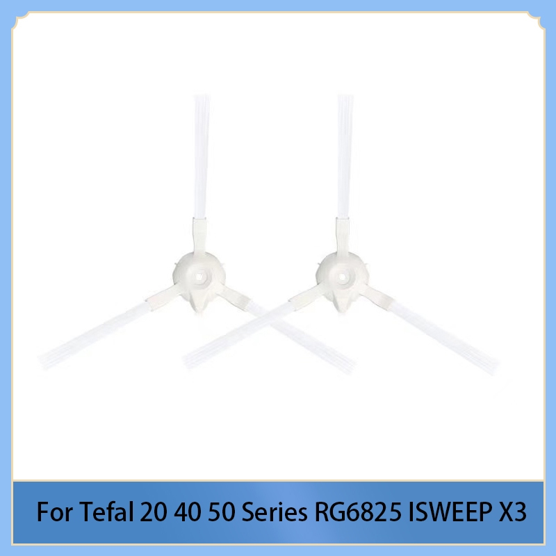 แปรงด้านข้าง อุปกรณ์เสริม สําหรับหุ่นยนต์ดูดฝุ่น Tefal Rowenta X-plorer 20 40 50 Series RG6825 ISWEEP X3