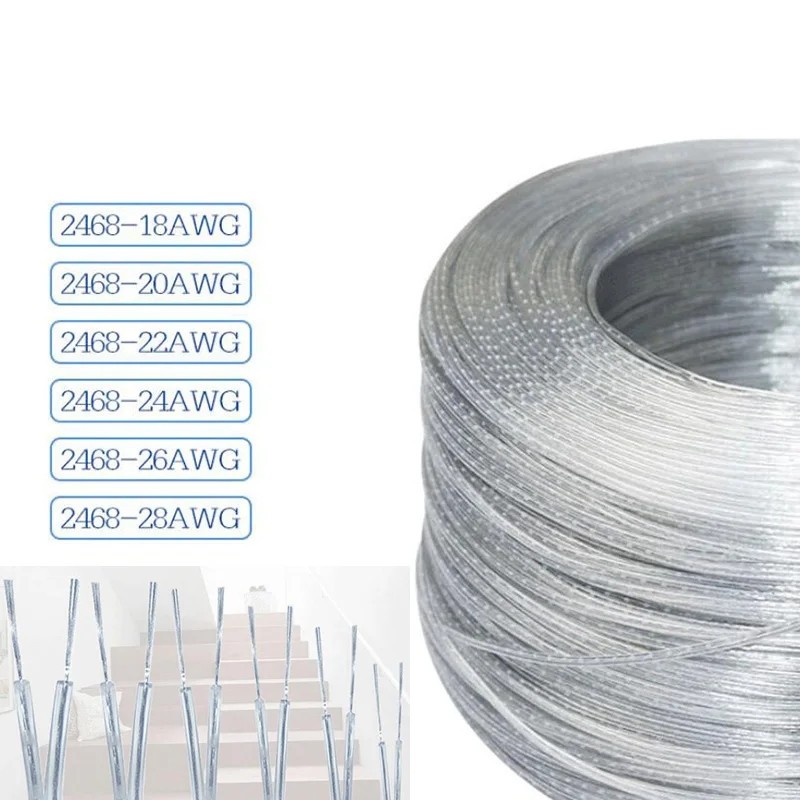 สายไฟนีออน LED 2 แกน สีใส สําหรับสายไฟ LED 28 26 24 22 20 18AWG