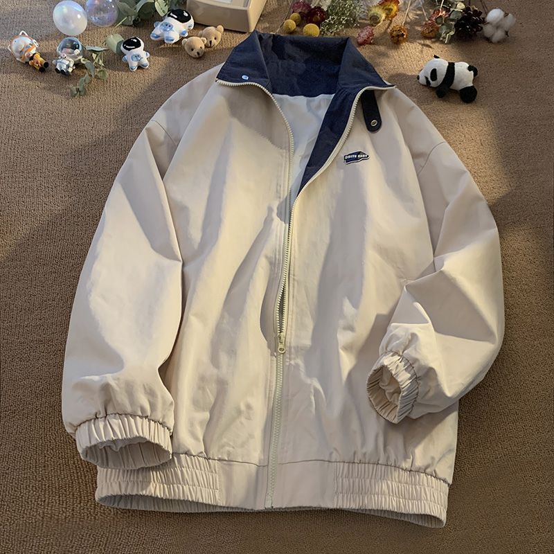 (พร้อมส่ง) เสื้อแจ็คเก็ตเบสบอล ชุดทํางาน สไตล์อเมริกัน