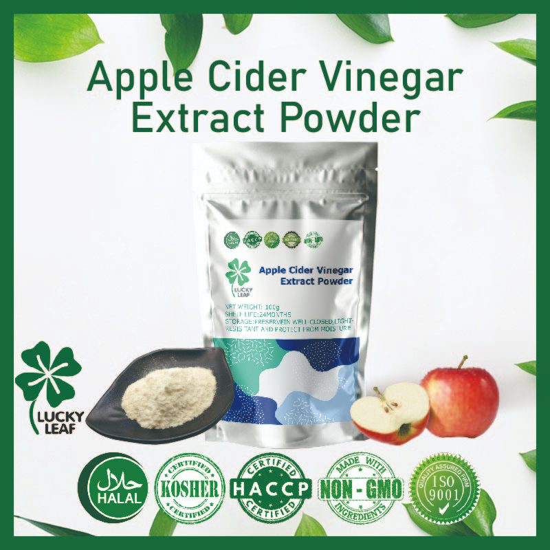 【 100g-1000g 】 Apple Cider Vinegar Powder / ช่วยในการย่อยอาหารในลําไส้ / ช่วยในการรักษาน้ําหนัก / ได้รับการรับรองโคเชอร์ & ฮาลาล