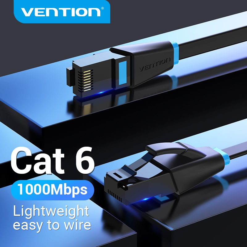 Vention Cat6 Ethernet Cable Rj45 Cat6 Lan Cable 1000Mbps Flat Cable Network Connector for Computer R