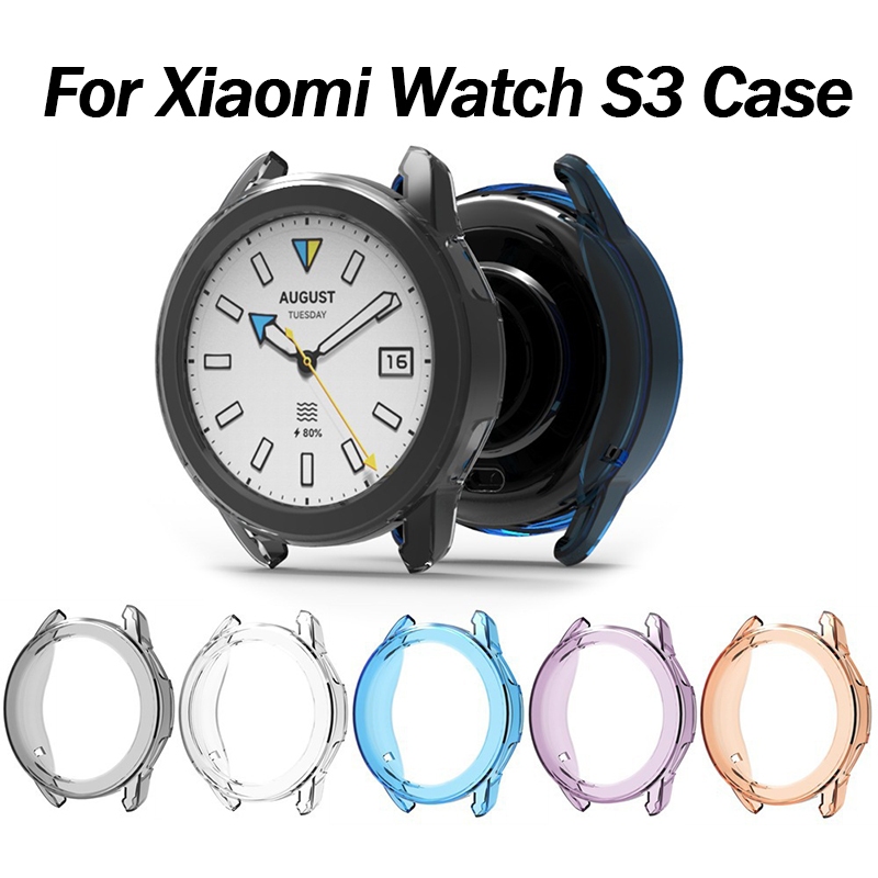 เคส TPU นิ่ม สําหรับ Xiaomi Watch S3 เคสนาฬิกา ฝาครอบกันชน สําหรับ Mi Watch S3 กรอบนาฬิกา