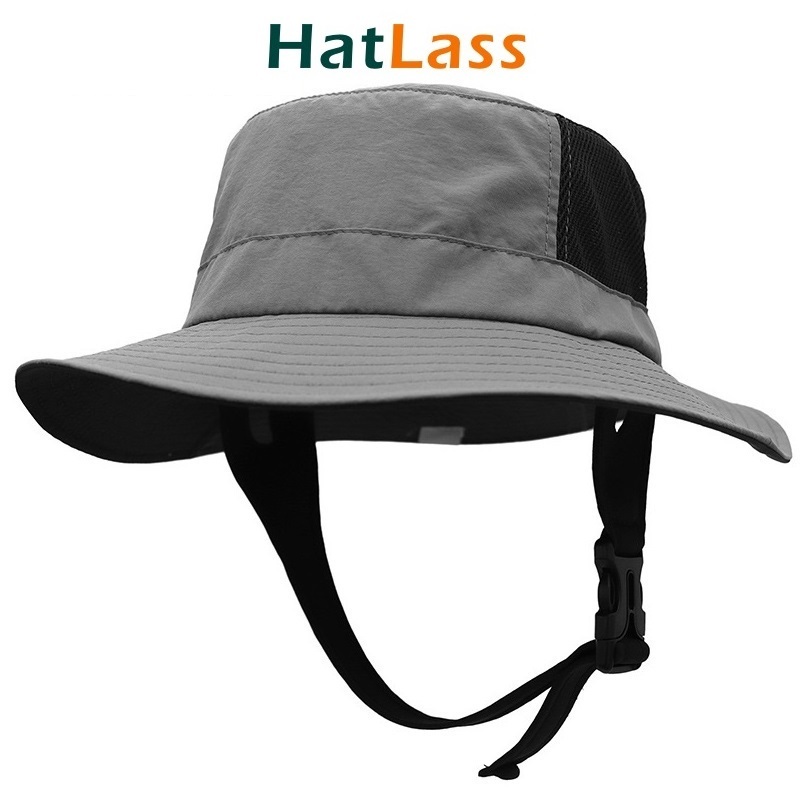 Hat Lass Surfing Cycling Cap หมวกบักเก็ตเซิร์ฟกันลม ป้องกันรังสียูวี หมวกกีฬาระบายอากาศแห้งเร็ว