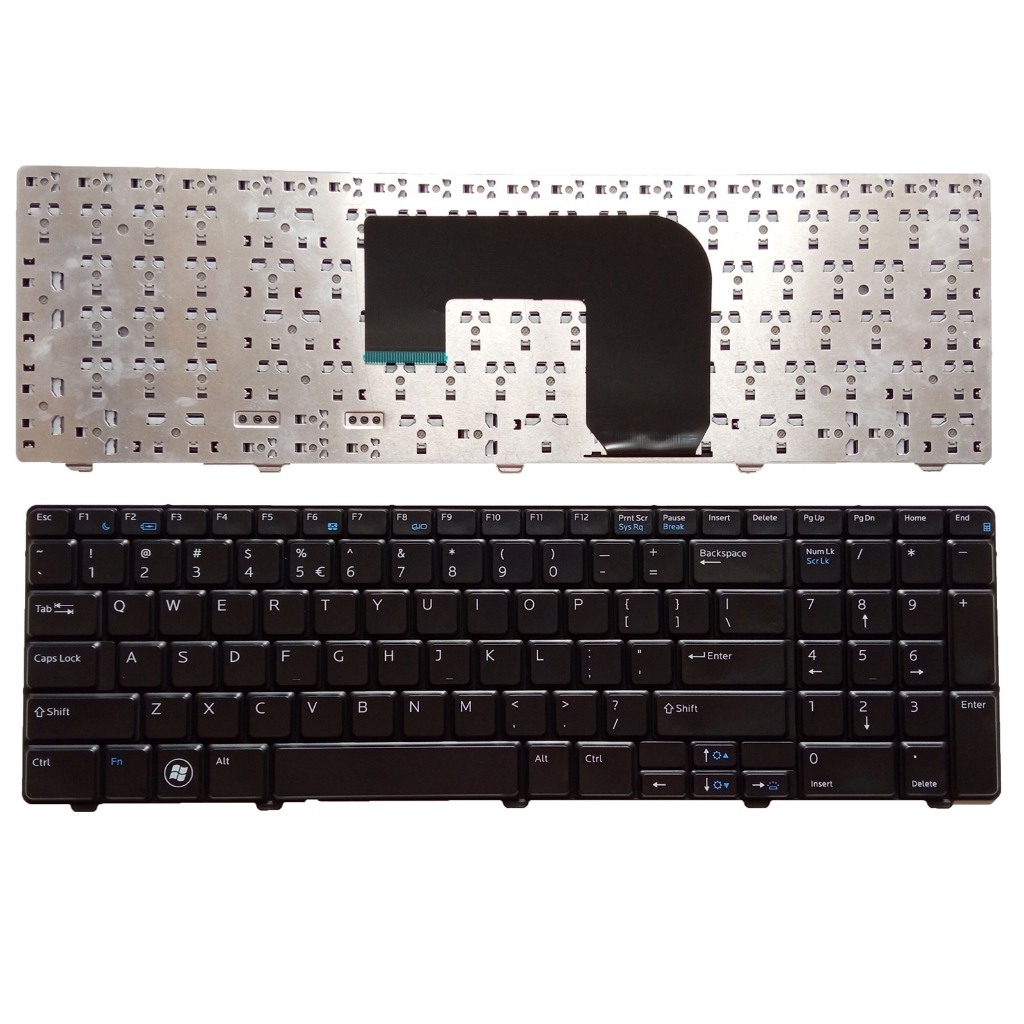 ใหม่สําหรับแป้นพิมพ์แล็ปท็อป Dell Vostro 3700 V3700 series US Black