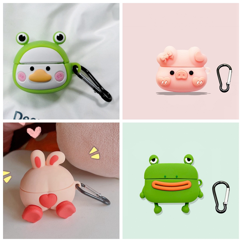 การ์ตูนสําหรับ Baseus WM01 / WM02 กรณีน่ารักบลูทูธหูฟังซิลิโคนสําหรับ Baseus WM01 กรณี