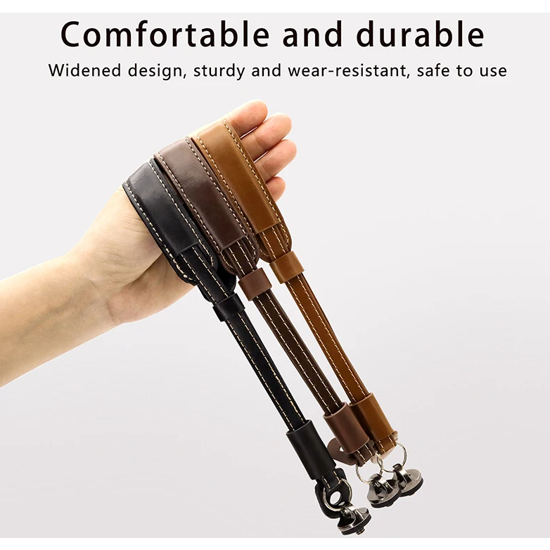 สําหรับ DJI OSMO POCKET 3 หนัง PU ข้อมือสลิงเชือกสําหรับ Insta360 X 4/X3/One X2/RS/OM6/5/4/3/SE ความปลอดภัยมือถือ Lanyard Anti-lost Anti-fall สายคล้องมืออุปกรณ์เสริม