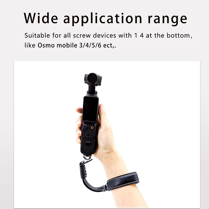 สําหรับ DJI OSMO POCKET 3 หนัง PU ข้อมือสลิงเชือกสําหรับ Insta360 X 4/X3/One X2/RS/OM6/5/4/3/SE ความปลอดภัยมือถือ Lanyard Anti-lost Anti-fall สายคล้องมืออุปกรณ์เสริม