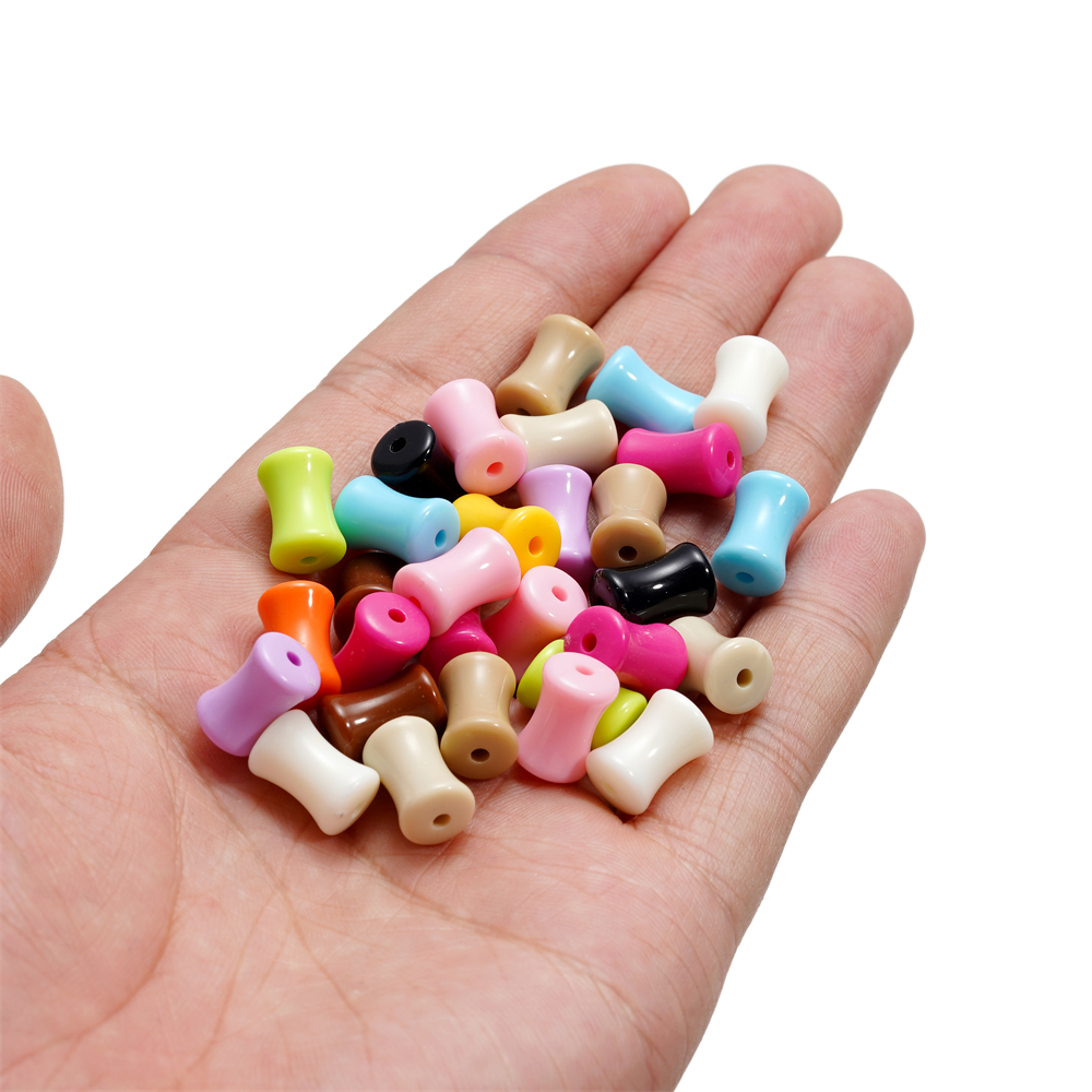 St.kunkka 20 ชิ้น 8 * 12 มิลลิเมตรอะคริลิคไม้ไผ่ลูกปัดหลวมลูกปัด Spacer ลูกปัด DIY ทําสร้อยข้อมือสร้อยคอลูกปัดเครื่องประดับวัสดุอุปกรณ์เสริม - รูปที่ 4