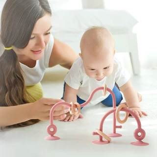 ของเล่นเขาวงกต ลูกปัดไม้ 2 เส้น เสริมการเรียนรู้เด็กก่อนวัยเรียน