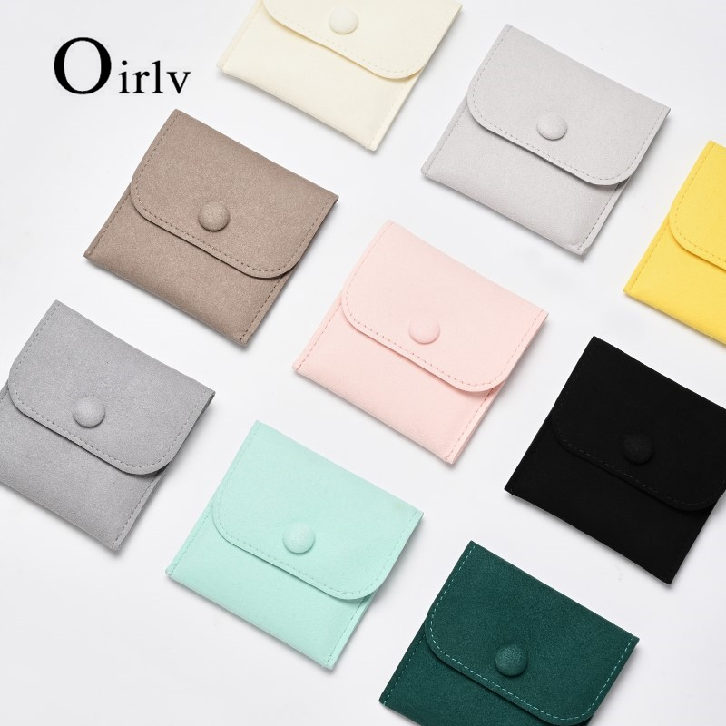 Oirlv กระเป๋ากํามะหยี่ สําหรับเก็บต่างหู สร้อยคอ จี้ห้อยกระเป๋า ของขวัญให้แฟน D059