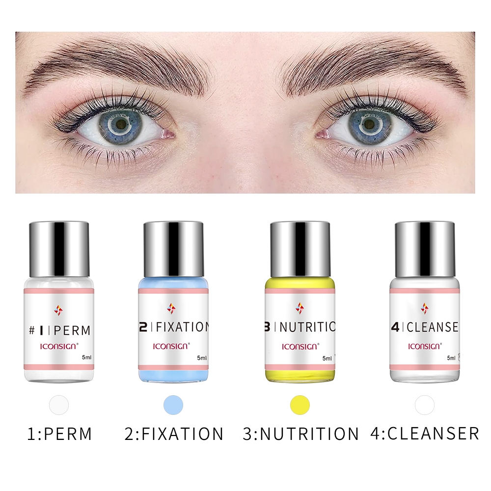 ICONSIGN Lash Lift Kit Eyelash Perming Brow Shaping Cream Lotion For Lashes Lift Cilia Lifting Perm Set (5 ขวด/ล็อต)
