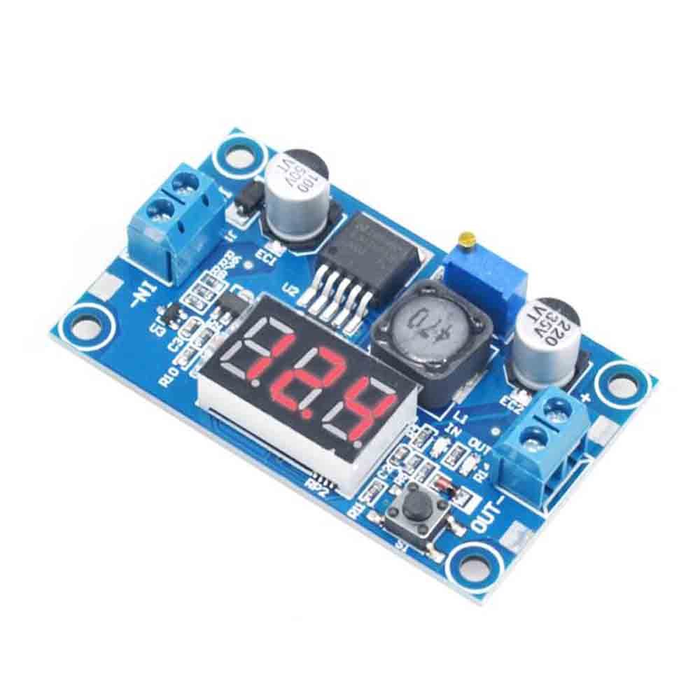 Lm2596 DC-DC โมดูลสเต็ปดาวน์ ปรับได้ พร้อมจอแสดงผลโวลต์มิเตอร์ ขายตรงจากผู้ผลิตดั้งเดิม