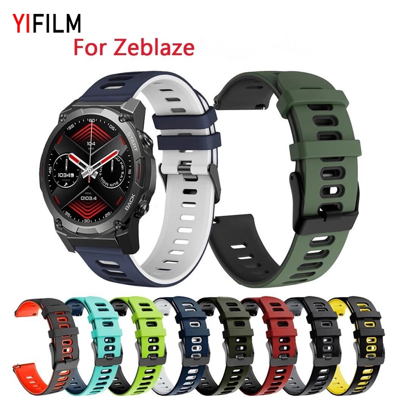 สายนาฬิกาข้อมือซิลิโคน แบบเปลี่ยน สําหรับ Zeblaze Vibe 7 Pro Zeblaze Beyond 2 Stratos Btalk 2 Lite