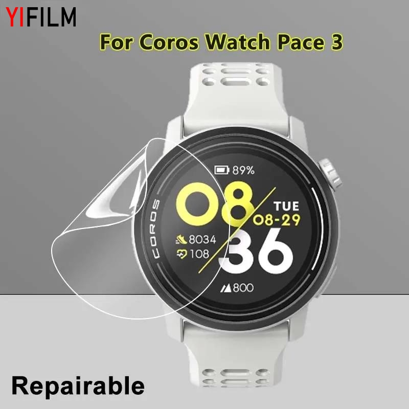 ฟิล์มไฮโดรเจล TPU นิ่ม ใส กันรอยหน้าจอ สําหรับ Coros Pace 3 Pace3 SmartWatch 10 ชิ้น