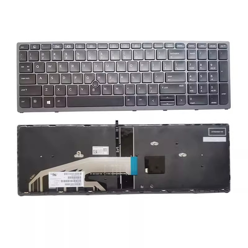 คีย์บอร์ดแล็ปท็อป US พร้อมไฟแบ็คไลท์ สําหรับ HP ZBOOK 15 G3 G4 17 G3 G4
