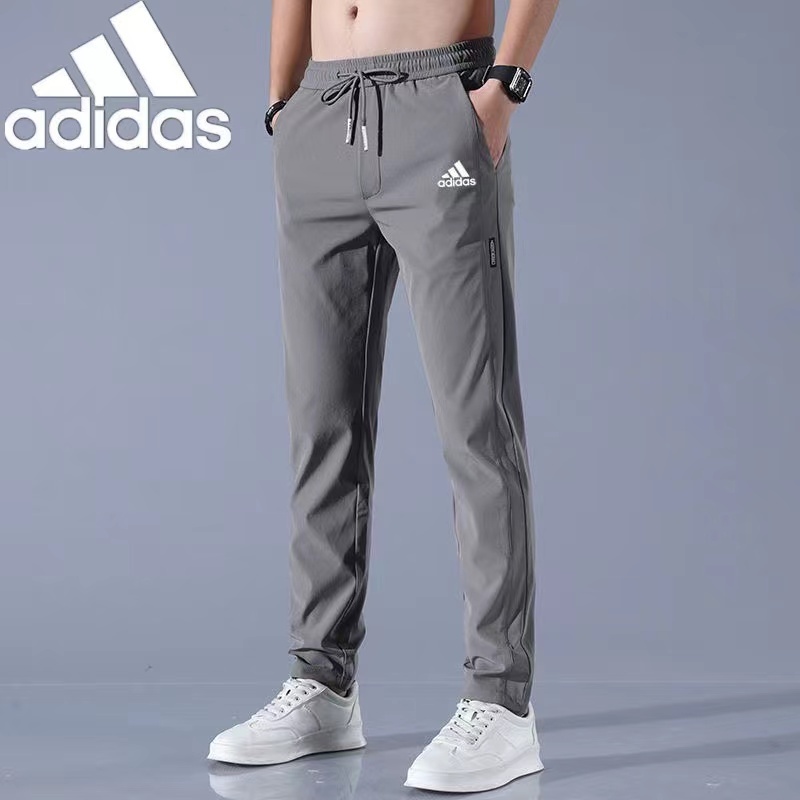 กางเกงกีฬาขายาวลําลอง ผ้าเรยอน แบบบาง ทรงตรง แบบแห้งเร็ว เข้ารูป ขนาดใหญ่ สําหรับผู้ชาย