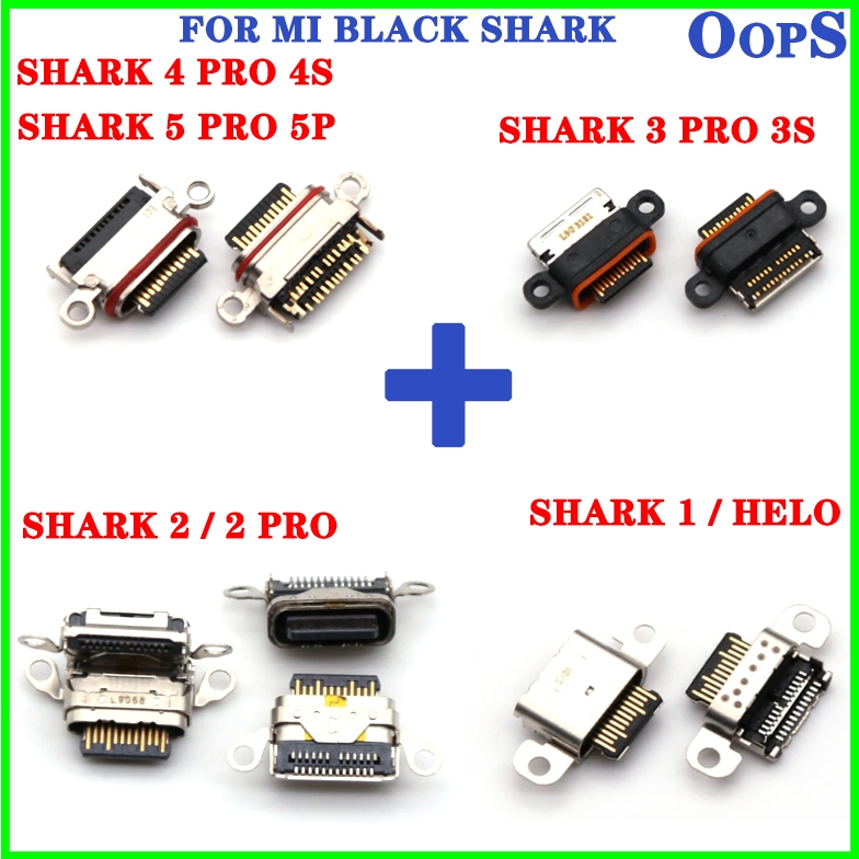 พอร์ตชาร์จ USB สําหรับ Xiaomi Mi Black Shark 1 2 3 3S 4S 4 5 Pro 5 ชิ้น