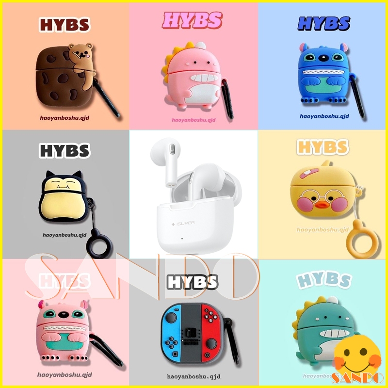 เคส iSuper Evo Bud Air เคสซิลิโคนนิ่ม ลายการ์ตูน สําหรับ iSuper Evo Bud Air case